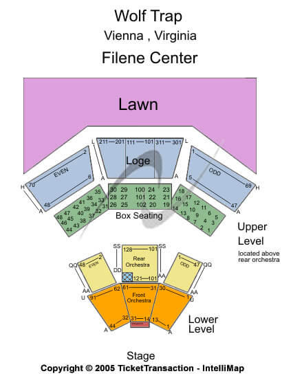 Wolf Trap National Park for the Performing Arts Chance The Rapper Seating Chart